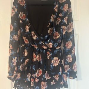 Astr floral romper medium